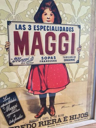 Cuadro Publicidad Maggi 32x42