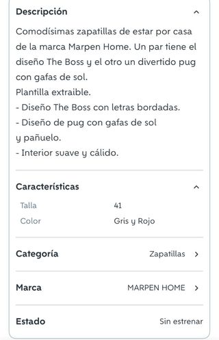 Zapatillas Marpen The Boss y Pug