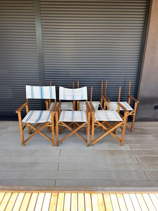 6 Sillas Director Naterial Solis Acacia