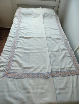 Cortina de loneta con diseño