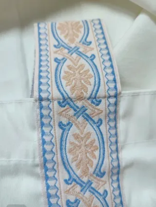 Cortina de loneta con diseño