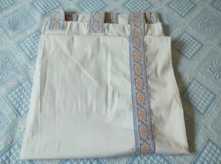 Cortina de loneta con diseño