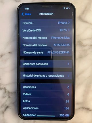 Teléfono Móvil Negro/Plateado