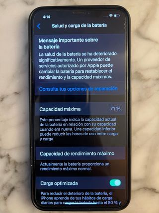 Teléfono Móvil Negro/Plateado