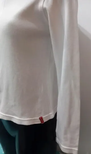 Felpa Saix donna zip bianca