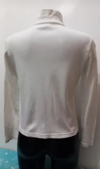 Felpa Saix donna zip bianca