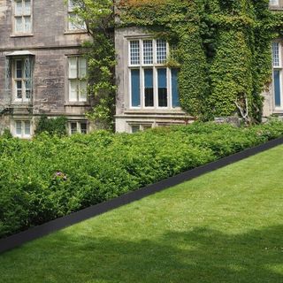 Borde de Paisaje de Acero, Paquete de 6 Bordes de Jardín de Acero, Tiras de 101.6 x 15.2 cm, Borde de Clavo con 8 Clips, Borde de Paisaje de Metal Flexible para Jardín, Patio, Césped