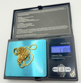 Cadena Oro 18k Eslabones 11.88 gr