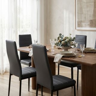 Sedia Imbottita Schienale Alto in Metallo Cucina