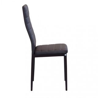 Sedia Imbottita Schienale Alto in Metallo Cucina
