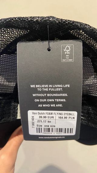 Gorra Von Dutch Negra y Blanca Original