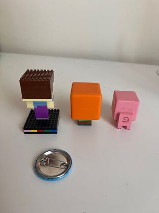 Figuras Minecraft Steve, Alex y Cerdo