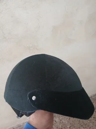 Casco de moto de terciopelo Talla S