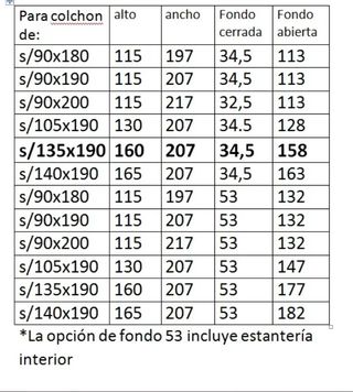 CAMA ABATIBLE CON ESCRITORIO NOVA 135×190.
