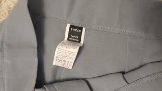 Pantalón de traje ancho azul