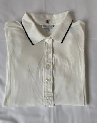 Polo Tommy Hilfiger Donna - Blanco Clásico