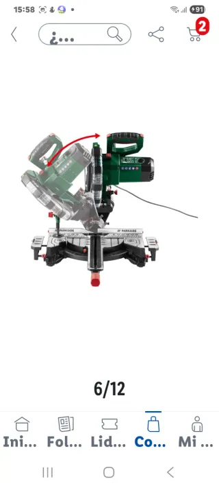 Sierra Circular Telescópica Parkside