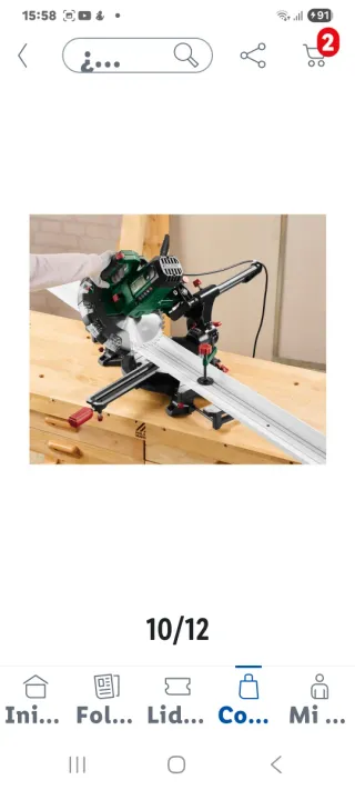 Sierra Circular Telescópica Parkside