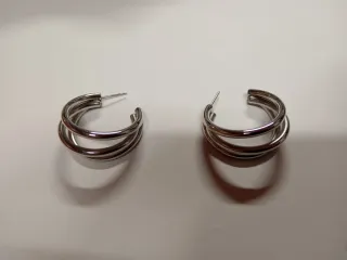 Orecchini cerchio argento