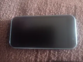 Mini móvil azul claro metalizado