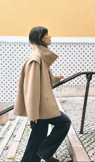 Abrigo Lana Zara Talla L