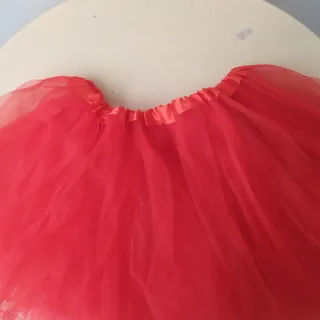 Tutú infantil rojo