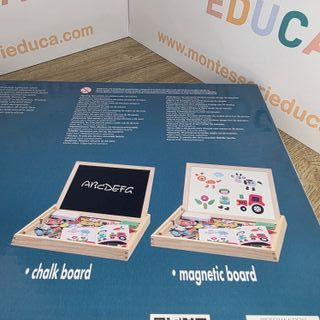 Juguete Montessori Magnético y Pizarra