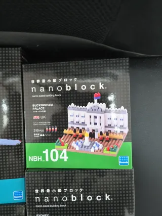 Lote 4 Nanoblocks: Avión, Palacio, Tranvía, Puente