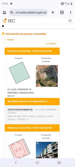 Se vende solar urbano de 260 m2 en Montmelo