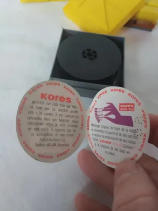 Lote 3 cajas cinta  Kores Silko maquina Olivetti