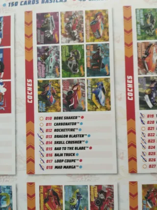 Álbum de Cartas Hot Wheels