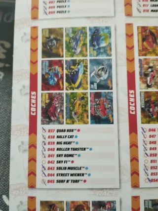 Álbum de Cartas Hot Wheels