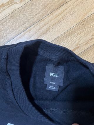 Vans Classic Crew Tracksuit Top Men Black Size L