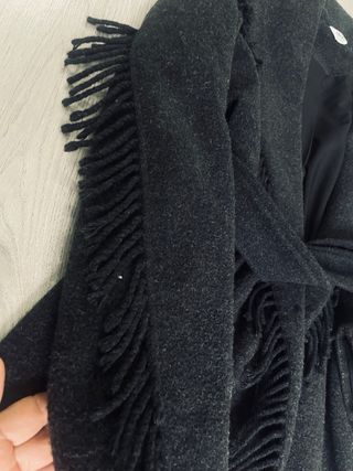 Cappotto Liu Jo grigio con frange