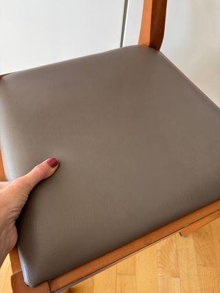 Sedia DESIGN legno massello e pelle