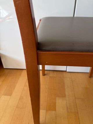 Sedia DESIGN legno massello e pelle