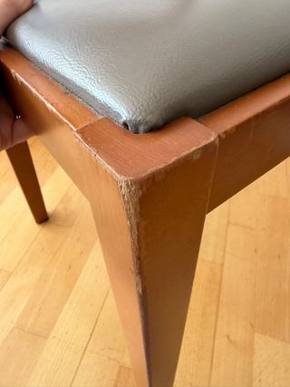 Sedia DESIGN legno massello e pelle