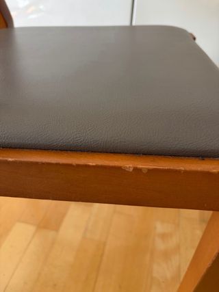 Sedia DESIGN legno massello e pelle