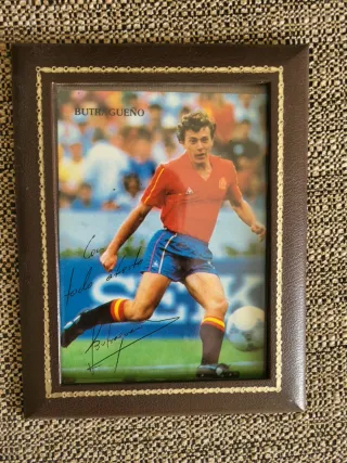 Postal firmada de Butragueño