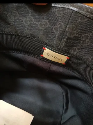 Cappello originale Gucci Pescatore Nero GG