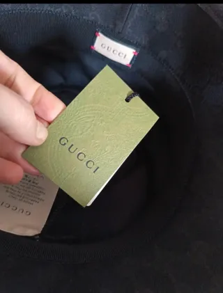 Cappello originale Gucci Pescatore Nero GG