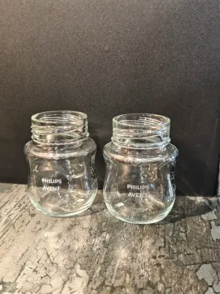 2 Biberones/ biberón de Cristal Philips Avent