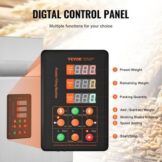 Máquina de Llenado de Polvo, 0.002-0.22lbs/1-100g, Máquina de Llenado Automática Inteligente de Pesaje de Partículas, Dispensador de Polvo para Botellas y Bolsas para Té, Semillas, Granos, Harina,...