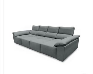 Sofá Cama Rinconera Gris ocn doble almacenaje