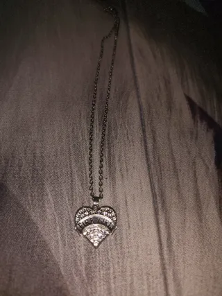 Collar Corazón Fire Girl con Brillantes