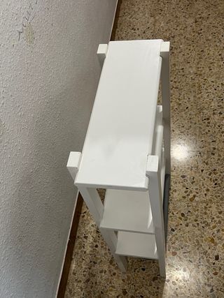 Estantería blanca y gris 50x20x90