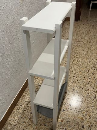 Estantería blanca y gris 50x20x90