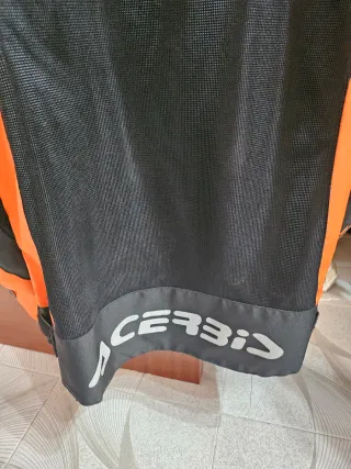 Chaqueta Moto Verano Hombre Negra/Naranja