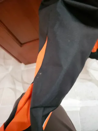 Chaqueta Moto Verano Hombre Negra/Naranja