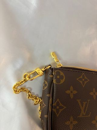 Borsa Louis Vuitton Multi Pochette Marrone Dorato